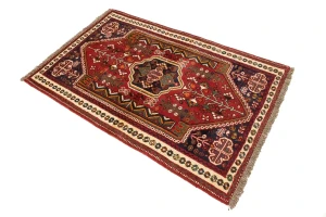 Red Tribal 3X5 Shiraz Persian Rug