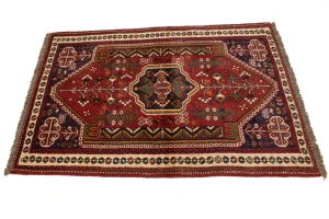 Red Tribal 3X5 Shiraz Persian Rug