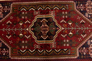 Red Tribal 3X5 Shiraz Persian Rug