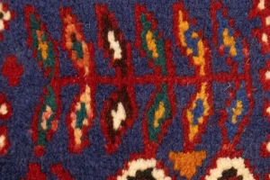 Red Tribal 3'4X4'9 Shiraz Persian Rug