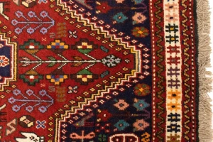 Red Tribal 3'4X4'7 Shiraz Persian Rug