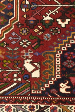 Red Tribal 3X5 Shiraz Persian Rug