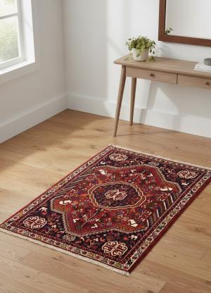Red Tribal 3X5 Shiraz Persian Rug