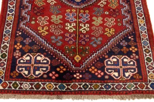Red Tribal 3'3X4'7 Shiraz Persian Rug