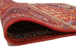 Red Tribal 3'3X4'7 Shiraz Persian Rug