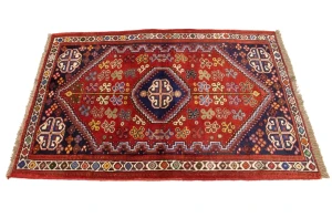 Red Tribal 3'3X4'7 Shiraz Persian Rug