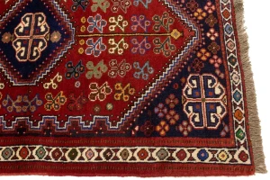Red Tribal 3'3X4'7 Shiraz Persian Rug