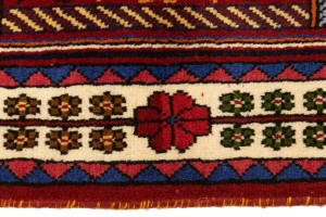 Red Tribal 3'5X5 Shiraz Persian Rug