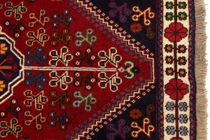 Red Tribal 3'5X5 Shiraz Persian Rug