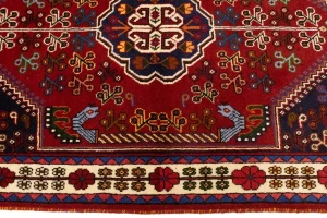 Red Tribal 3'5X5 Shiraz Persian Rug