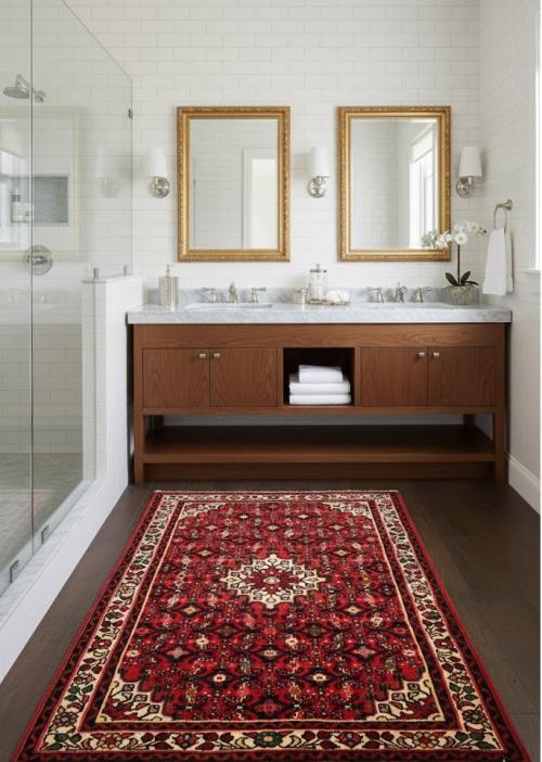 Bittersweet Red Tribal 3'6X5'0 Hamedan Persian Rug