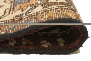 Vintage Rusty Brown Floral 5'5X6'8 Bakhtiari Persian Rug