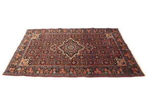 Maroon Red Vintage Floral 4X6'5 Gholtogh Persian Oriental Rug