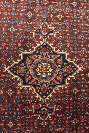 Maroon Red Vintage Floral 4X6'5 Gholtogh Persian Oriental Rug