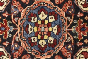Maroon Red Vintage Floral 4X6'5 Gholtogh Persian Oriental Rug