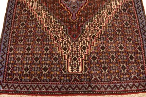 Vintage Cream Geometric 2'6X3'3 Bidjar Persian Rug