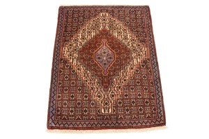 Vintage Cream Geometric 2'6X3'3 Bidjar Persian Rug