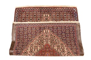 Vintage Cream Geometric 2'6X3'3 Bidjar Persian Rug