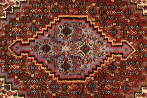 Vintage Cream Geometric 2'6X3'3 Bidjar Persian Rug