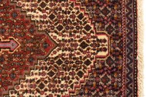 Vintage Cream Geometric 2'6X3'3 Bidjar Persian Rug