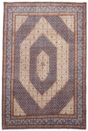 Cream Vintage Floral Classic 7X11 Mood Persian Oriental Rug