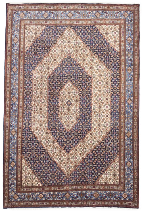 Cream Vintage Floral Classic 7X11 Mood Persian Oriental Rug