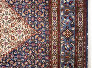 Cream Vintage Floral Classic 7X11 Mood Persian Oriental Rug