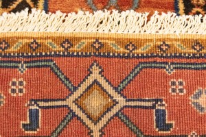 Vintage Charcoal Tribal 4X10 Koliaie Sanandaj Persian Runner Rug