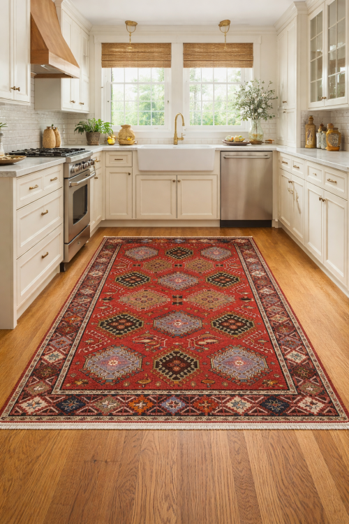 Semi Antique Tribal Scarlet Red 5X9 Shiraz Lori Persian Rug