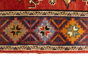 Semi Antique Tribal Scarlet Red 5X9 Shiraz Lori Persian Rug