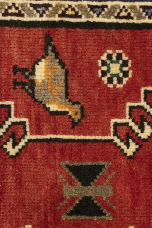 Semi Antique Tribal Scarlet Red 5X9 Shiraz Lori Persian Rug