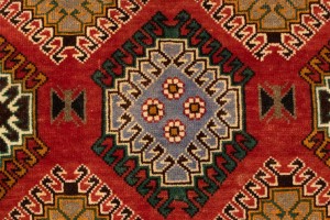 Semi Antique Tribal Scarlet Red 5X9 Shiraz Lori Persian Rug