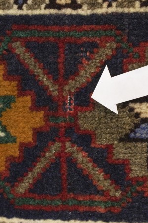 Semi Antique Tribal Scarlet Red 5X9 Shiraz Lori Persian Rug