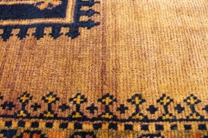 Semi Antique Beige Tribal 5'5X9'7 Zanjan Persian Runner Rug