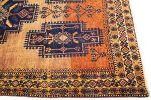 Semi Antique Beige Tribal 5'5X9'7 Zanjan Persian Runner Rug