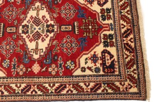 Vintage Cream Geometric 2'5X3'5 Heriz Persian Rug