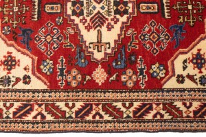 Vintage Cream Geometric 2'5X3'5 Heriz Persian Rug