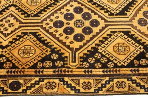 Semi Antique Tribal 4X8'5 Shiraz Persian Runner Rug