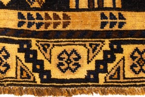 Semi Antique Tribal 4X8'5 Shiraz Persian Runner Rug