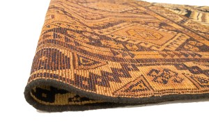 Semi Antique Tribal 4X8'5 Shiraz Persian Runner Rug