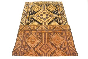 Semi Antique Tribal 4X8'5 Shiraz Persian Runner Rug