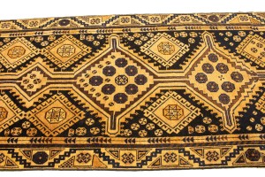 Semi Antique Tribal 4X8'5 Shiraz Persian Runner Rug