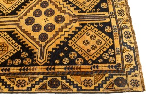 Semi Antique Tribal 4X8'5 Shiraz Persian Runner Rug