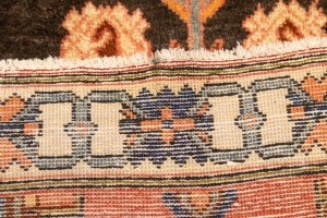 Vintage Rusty Red Floral 3'5X10'3 Bakhtiari Persian Runner Rug