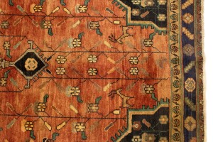 Semi Antique Rust Tribal 5X9 Koliaie Persian Rug