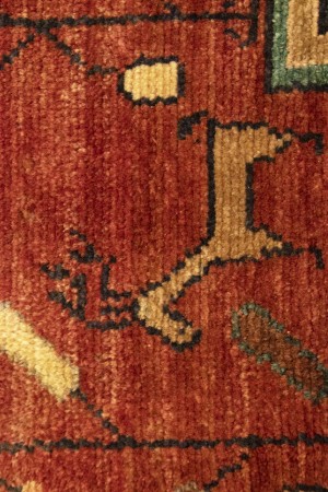 Semi Antique Rust Tribal 5X9 Koliaie Persian Rug