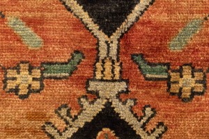 Semi Antique Rust Tribal 5X9 Koliaie Persian Rug