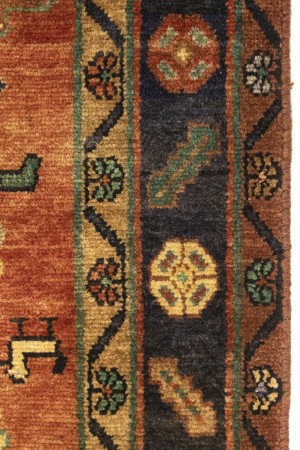 Semi Antique Rust Tribal 5X9 Koliaie Persian Rug