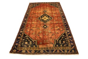 Semi Antique Rust Tribal 5X9 Koliaie Persian Rug