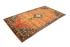 Semi Antique Rust Tribal 5X9 Koliaie Persian Rug